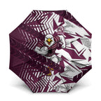 Manly Warringah Sea Eagles Rugby Umbrella Fierce Mascot Geometric Tribal Art