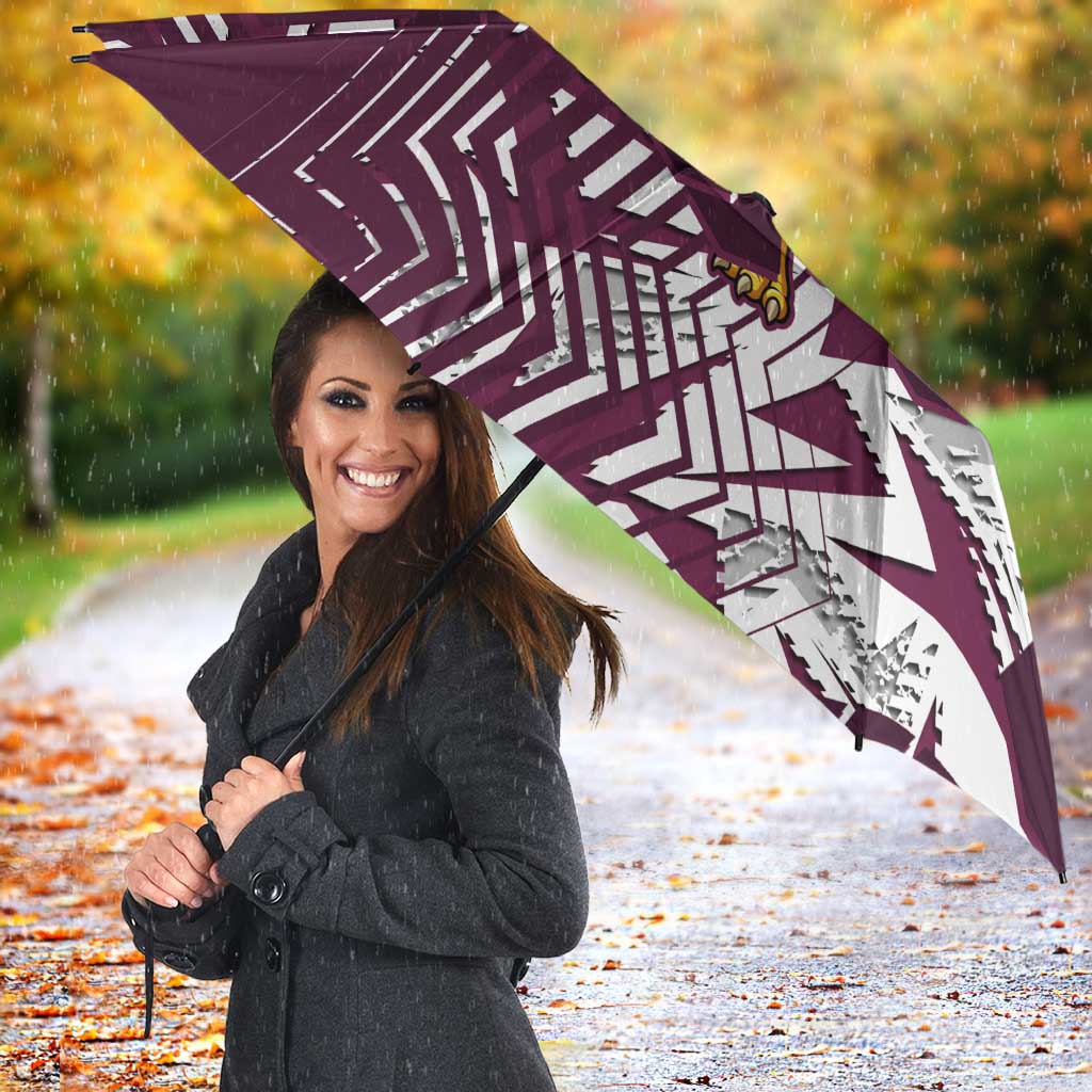 Manly Warringah Sea Eagles Rugby Umbrella Fierce Mascot Geometric Tribal Art