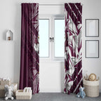 Manly Warringah Sea Eagles Rugby Window Curtain Fierce Mascot Geometric Tribal Art
