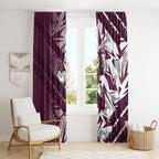 Manly Warringah Sea Eagles Rugby Window Curtain Fierce Mascot Geometric Tribal Art