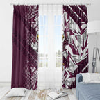Manly Warringah Sea Eagles Rugby Window Curtain Fierce Mascot Geometric Tribal Art