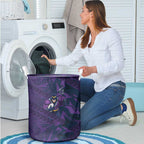 Melbourne Storm Rugby Laundry Basket Fierce Mascot Geometric Tribal Art