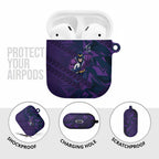 Melbourne Storm Rugby AirPods Case Fierce Mascot Geometric Tribal Art
