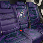 Melbourne Storm Rugby Back Car Seat Cover Fierce Mascot Geometric Tribal Art