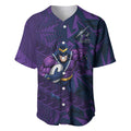 Melbourne Storm Rugby Baseball Jersey Fierce Mascot Geometric Tribal Art