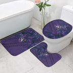 Melbourne Storm Rugby Bathroom Set Fierce Mascot Geometric Tribal Art