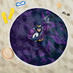 Melbourne Storm Rugby Beach Blanket Fierce Mascot Geometric Tribal Art