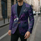 Melbourne Storm Rugby Blazer Fierce Mascot Geometric Tribal Art