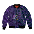 Melbourne Storm Rugby Bomber Jacket Fierce Mascot Geometric Tribal Art