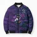 Melbourne Storm Rugby Bomber Puffer Jacket Fierce Mascot Geometric Tribal Art
