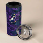 Melbourne Storm Rugby 4 in 1 Can Cooler Tumbler Fierce Mascot Geometric Tribal Art