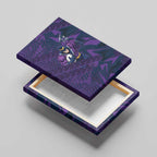 Melbourne Storm Rugby Canvas Wall Art Fierce Mascot Geometric Tribal Art
