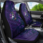 Melbourne Storm Rugby Car Seat Cover Fierce Mascot Geometric Tribal Art