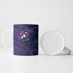 Melbourne Storm Rugby Ceramic Mug Fierce Mascot Geometric Tribal Art