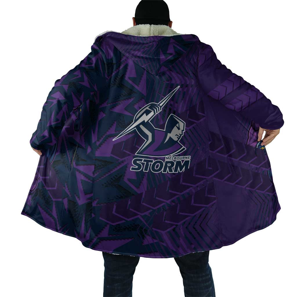 Melbourne Storm Rugby Cloak Fierce Mascot Geometric Tribal Art