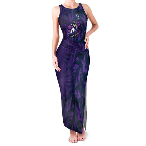 Melbourne Storm Rugby Family Matching Tank Maxi Dress and Hawaiian Shirt Fierce Mascot Geometric Tribal Art