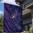 Melbourne Storm Rugby Garden Flag Fierce Mascot Geometric Tribal Art