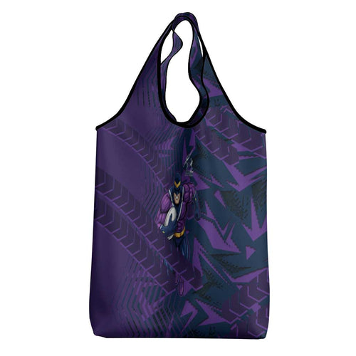 Melbourne Storm Rugby Grocery Bag Fierce Mascot Geometric Tribal Art