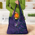 Melbourne Storm Rugby Grocery Bag Fierce Mascot Geometric Tribal Art