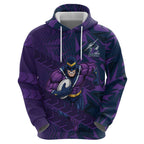 Melbourne Storm Rugby Hoodie Fierce Mascot Geometric Tribal Art
