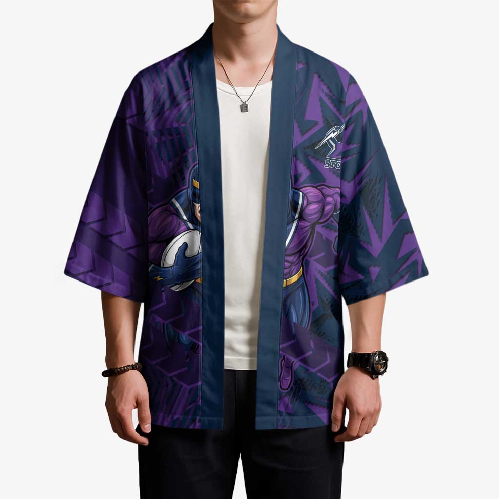 Melbourne Storm Rugby Kimono Fierce Mascot Geometric Tribal Art