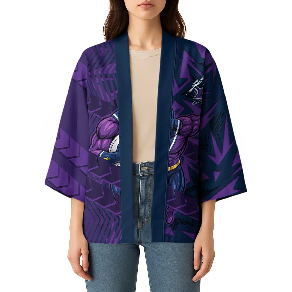 Melbourne Storm Rugby Kimono Fierce Mascot Geometric Tribal Art