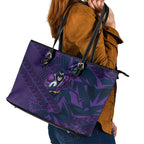 Melbourne Storm Rugby Leather Tote Bag Fierce Mascot Geometric Tribal Art