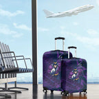 Melbourne Storm Rugby Luggage Cover Fierce Mascot Geometric Tribal Art