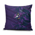 Melbourne Storm Rugby Pillow Cover Fierce Mascot Geometric Tribal Art