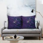 Melbourne Storm Rugby Pillow Cover Fierce Mascot Geometric Tribal Art
