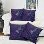 Melbourne Storm Rugby Pillow Cover Fierce Mascot Geometric Tribal Art