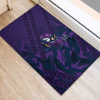 Melbourne Storm Rugby Rubber Doormat Fierce Mascot Geometric Tribal Art