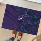Melbourne Storm Rugby Rubber Doormat Fierce Mascot Geometric Tribal Art