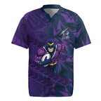 Melbourne Storm Rugby Rugby Jersey Fierce Mascot Geometric Tribal Art