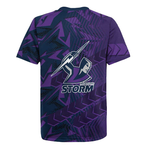 Melbourne Storm Rugby Rugby Jersey Fierce Mascot Geometric Tribal Art