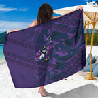 Melbourne Storm Rugby Sarong Fierce Mascot Geometric Tribal Art