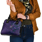 Melbourne Storm Rugby Shoulder Handbag Fierce Mascot Geometric Tribal Art