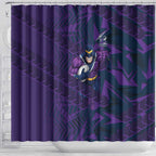 Melbourne Storm Rugby Shower Curtain Fierce Mascot Geometric Tribal Art