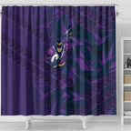 Melbourne Storm Rugby Shower Curtain Fierce Mascot Geometric Tribal Art