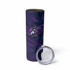 Melbourne Storm Rugby Skinny Tumbler Fierce Mascot Geometric Tribal Art