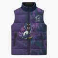 Melbourne Storm Rugby Sleeveless Puffer Jacket Fierce Mascot Geometric Tribal Art