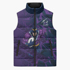 Melbourne Storm Rugby Sleeveless Puffer Jacket Fierce Mascot Geometric Tribal Art