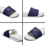 Melbourne Storm Rugby Slide Sandals Fierce Mascot Geometric Tribal Art