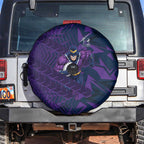 Melbourne Storm Rugby Spare Tire Cover Fierce Mascot Geometric Tribal Art