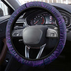 Melbourne Storm Rugby Steering Wheel Cover Fierce Mascot Geometric Tribal Art
