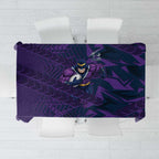 Melbourne Storm Rugby Tablecloth Fierce Mascot Geometric Tribal Art