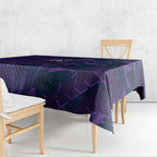 Melbourne Storm Rugby Tablecloth Fierce Mascot Geometric Tribal Art