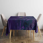 Melbourne Storm Rugby Tablecloth Fierce Mascot Geometric Tribal Art