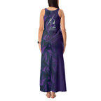 Melbourne Storm Rugby Tank Maxi Dress Fierce Mascot Geometric Tribal Art