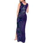 Melbourne Storm Rugby Tank Maxi Dress Fierce Mascot Geometric Tribal Art